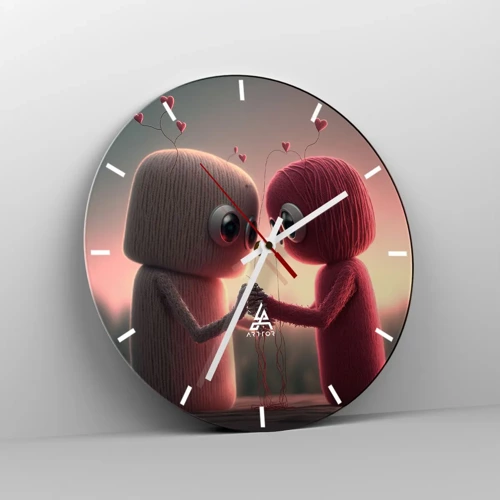 Horloge murale - Pendule murale - Tout le monde a le droit d'aimer - 40x40 cm