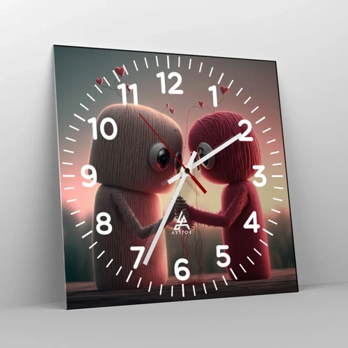 Horloge murale - Pendule murale - Tout le monde a le droit d'aimer - 40x40 cm