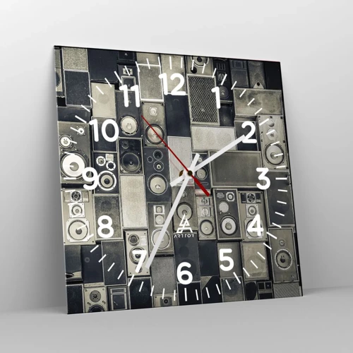 Horloge murale - Pendule murale - Tout va bien - 40x40 cm