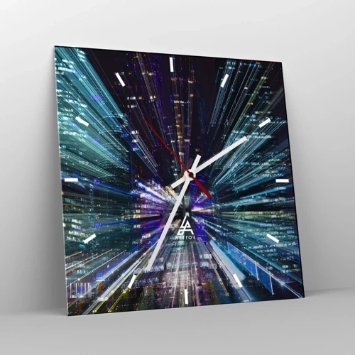 Horloge murale - Pendule murale - Transition vers l'hyperespace - 30x30 cm