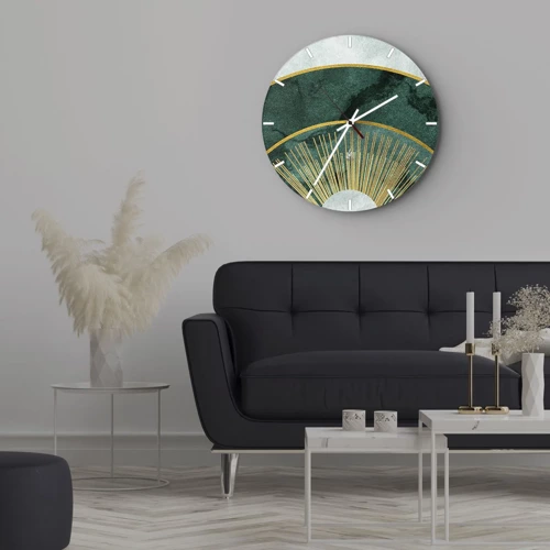 Horloge murale - Pendule murale - Un autre système solaire - 40x40 cm