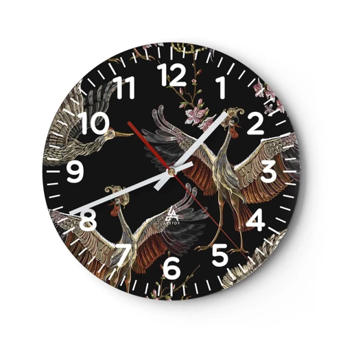 Horloge murale - Pendule murale - Un oiseau de conte de fées - 40x40 cm