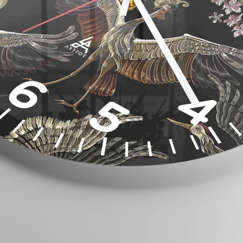 Horloge murale - Pendule murale - Un oiseau de conte de fées - 40x40 cm