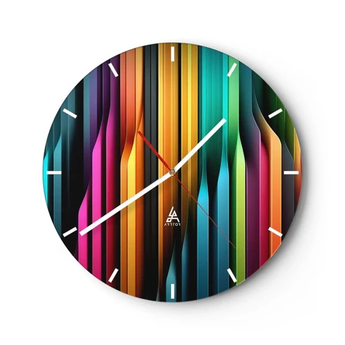 Horloge murale - Pendule murale - Un organe de lumière - 30x30 cm