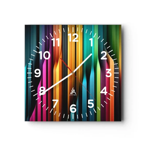 Horloge murale - Pendule murale - Un organe de lumière - 40x40 cm