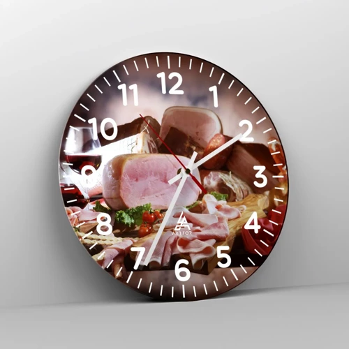 Horloge murale - Pendule murale - Un rêve culinaire avec une carafe - 30x30 cm