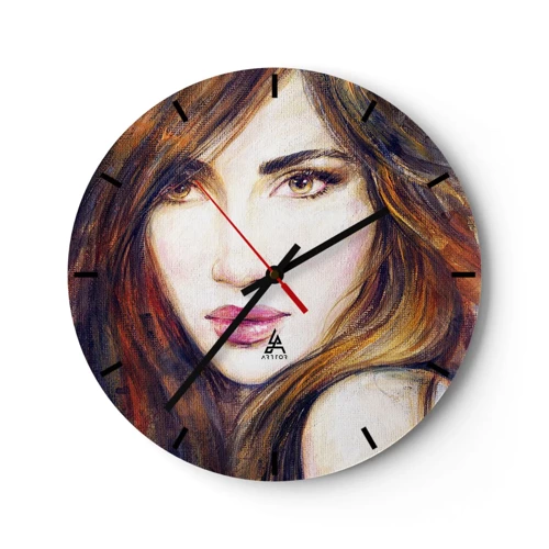 Horloge murale - Pendule murale - Un sou pour vos pensées - 30x30 cm