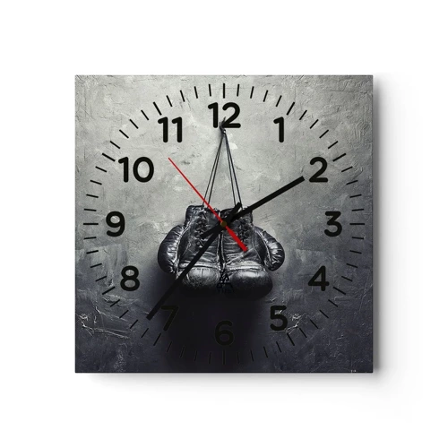 Horloge murale - Pendule murale - Un temps pour se battre et un temps pour la paix - 40x40 cm