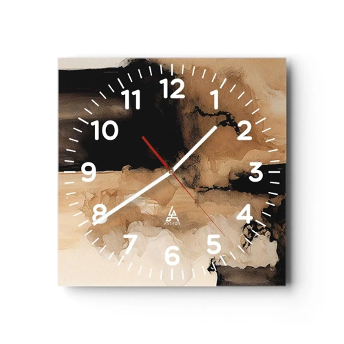 Horloge murale - Pendule murale - Une abstraction intrigante - 40x40 cm