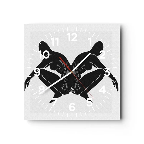 Horloge murale - Pendule murale - Une âme commune - 30x30 cm