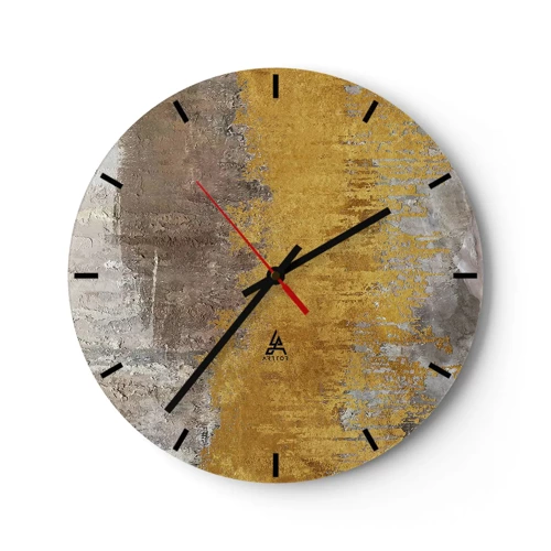 Horloge murale - Pendule murale - Une explosion d'or - 30x30 cm