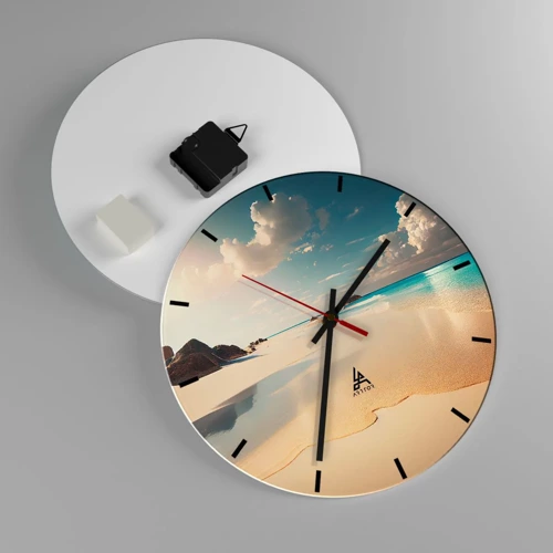 Horloge murale - Pendule murale - Une journée de rêve - 30x30 cm