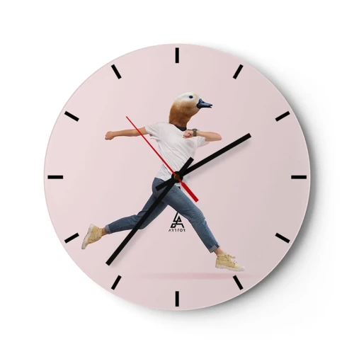 Horloge murale - Pendule murale - Une pincée d'absurdité - 40x40 cm
