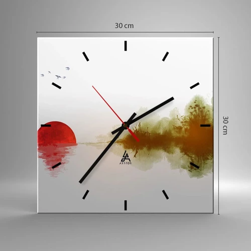 Horloge murale - Pendule murale - Une promesse de paix - 30x30 cm
