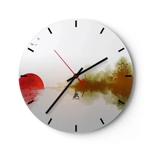 Horloge murale - Pendule murale - Une promesse de paix - 40x40 cm