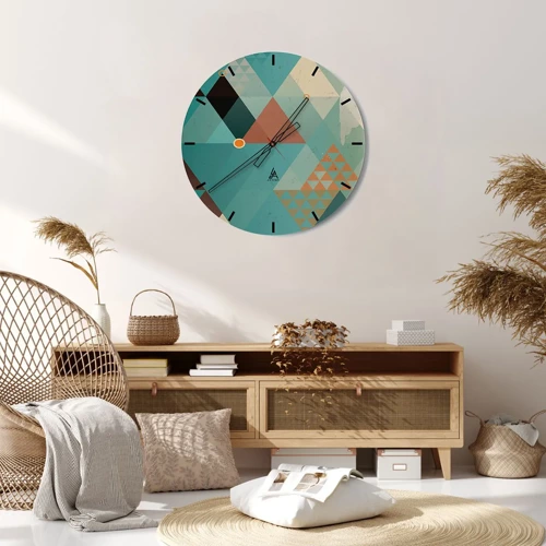 Horloge murale - Pendule murale - Unité de la multiplicité, multiplicité de l'unité - 30x30 cm