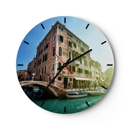 Horloge murale - Pendule murale - Venise - Amore Moi - 30x30 cm