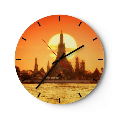 Horloge murale - Pendule murale - Vers le soleil, toujours vers le soleil - 30x30 cm