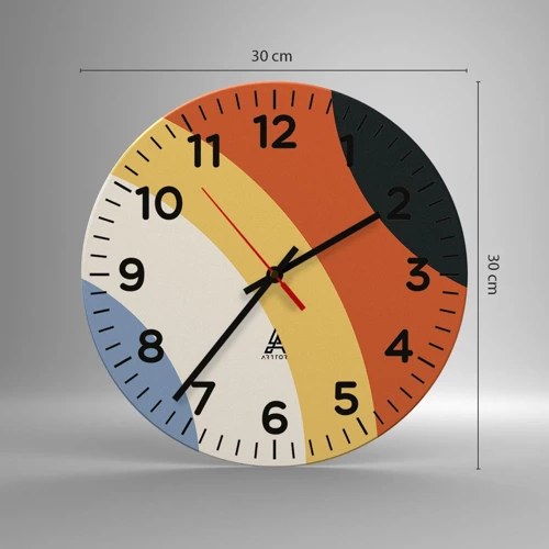 Horloge murale - Pendule murale - Vers son soi - 30x30 cm