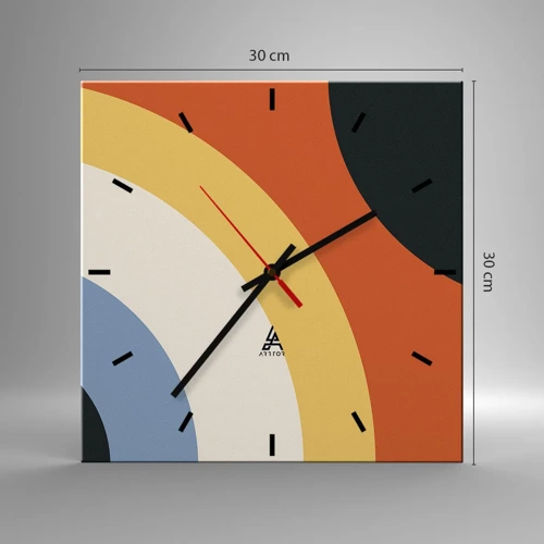 Horloge murale - Pendule murale - Vers son soi - 30x30 cm