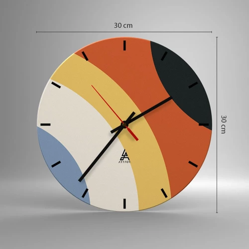 Horloge murale - Pendule murale - Vers son soi - 30x30 cm