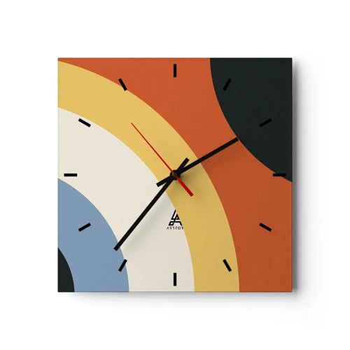 Horloge murale - Pendule murale - Vers son soi - 40x40 cm