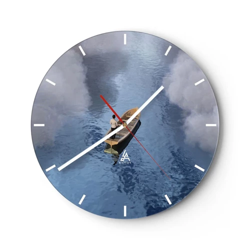 Horloge murale - Pendule murale - Vie – voyage – inconnu - 30x30 cm