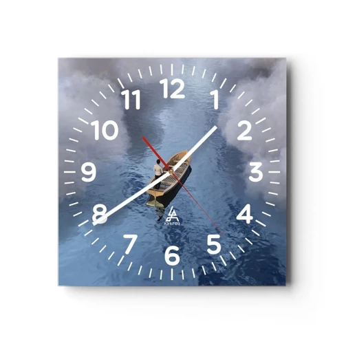 Horloge murale - Pendule murale - Vie – voyage – inconnu - 40x40 cm