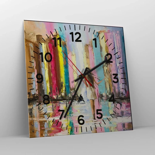 Horloge murale - Pendule murale - Viens avec moi - 30x30 cm