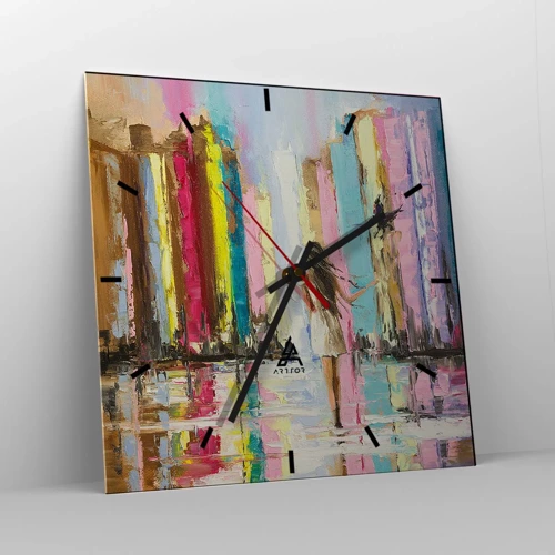 Horloge murale - Pendule murale - Viens avec moi - 40x40 cm