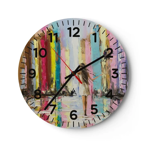 Horloge murale - Pendule murale - Viens avec moi - 40x40 cm