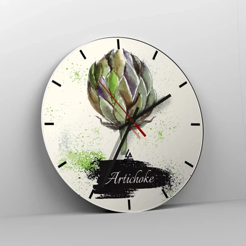 Horloge murale - Pendule murale - Vive les légumes! - 30x30 cm