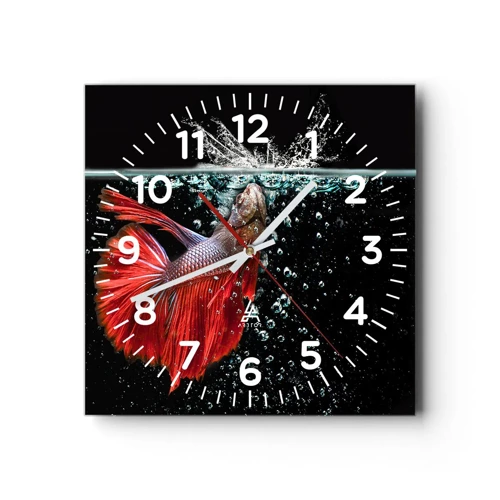 Horloge murale - Pendule murale - Vous avez trois vœux - 30x30 cm