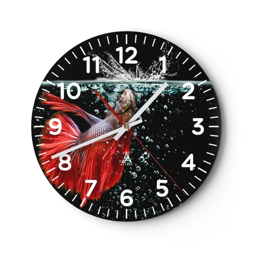 Horloge murale - Pendule murale - Vous avez trois vœux - 30x30 cm