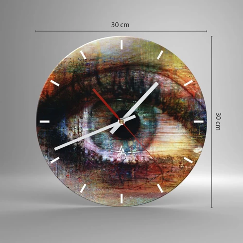 Horloge murale - Pendule murale - Vous pouvez jeter un coup d'œil dans l'âme - 30x30 cm