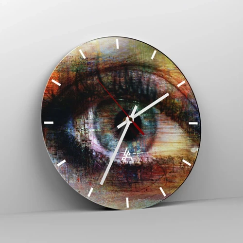 Horloge murale - Pendule murale - Vous pouvez jeter un coup d'œil dans l'âme - 30x30 cm