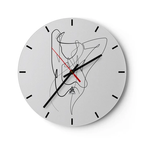 Horloge murale - Pendule murale - Vraiment, tu es comme ça... - 30x30 cm
