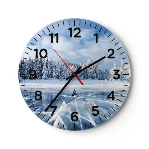 Horloge murale - Pendule murale - Vue éblouissante et cristalline - 30x30 cm