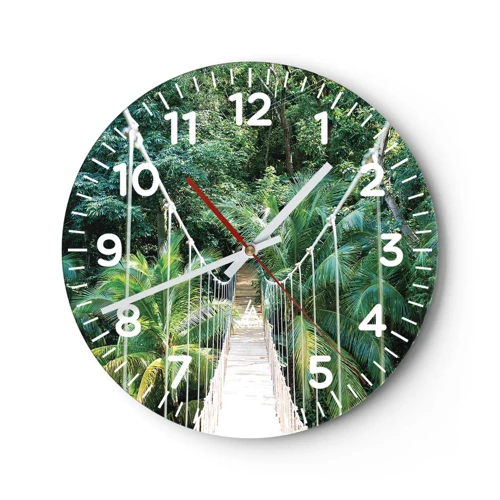Horloge murale - Pendule murale - Welcome to the jungle! - 30x30 cm