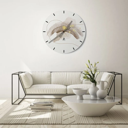 Horloge murale - Pendule murale - rencontré dans l'espace - 30x30 cm