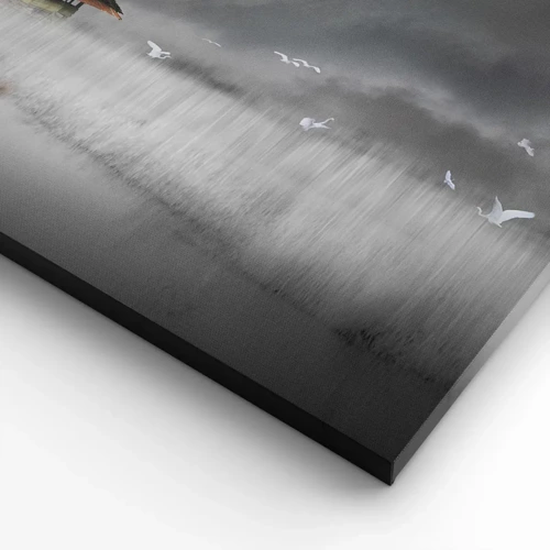 Impression sur toile - Image sur toile - A l'abri de la pluie - 40x40 cm