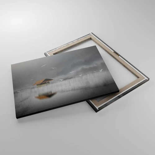 Impression sur toile - Image sur toile - A l'abri de la pluie - 70x50 cm