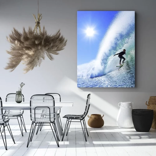 Impression sur toile - Image sur toile - A travers le grand ciel bleu - 50x70 cm