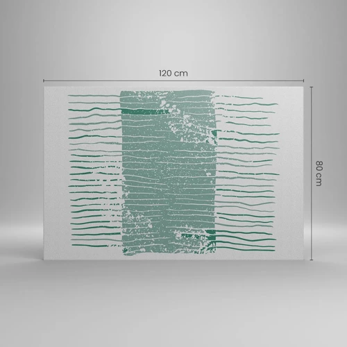 Impression sur toile - Image sur toile - Abstraction de la mer - 120x80 cm