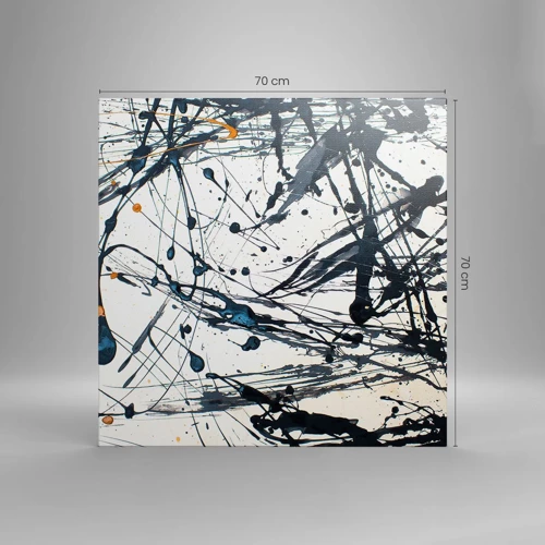 Impression sur toile - Image sur toile - Abstraction expressionniste - 70x70 cm