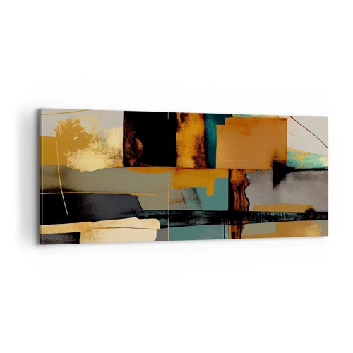 Impression sur toile - Image sur toile - Abstraction – lumière et ombre - 100x40 cm