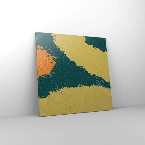 Impression sur toile - Image sur toile - Abstraction – mouvement lent - 70x70 cm