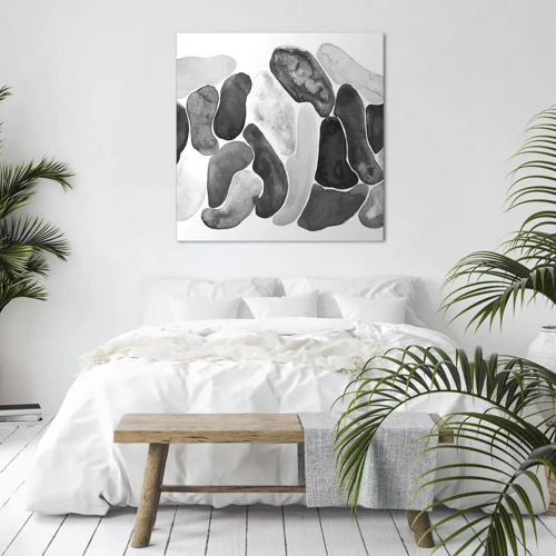 Impression sur toile - Image sur toile - Abstraction rocheuse - 30x30 cm