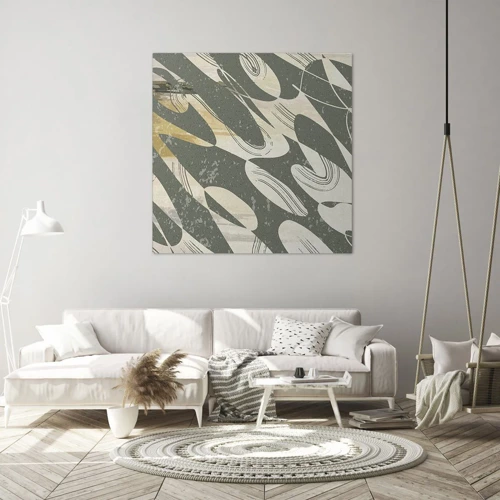 Impression sur toile - Image sur toile - Abstraction rythmique - 60x60 cm