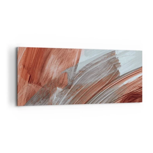 Impression sur toile - Image sur toile - Abstraction venteuse et automnale - 100x40 cm